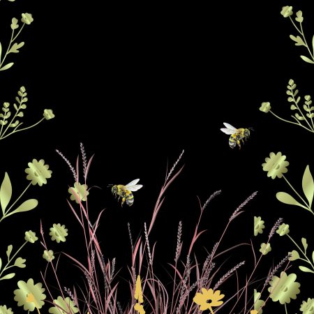 Wall Art - Wild Flowers and Busy Bees - Digital Download