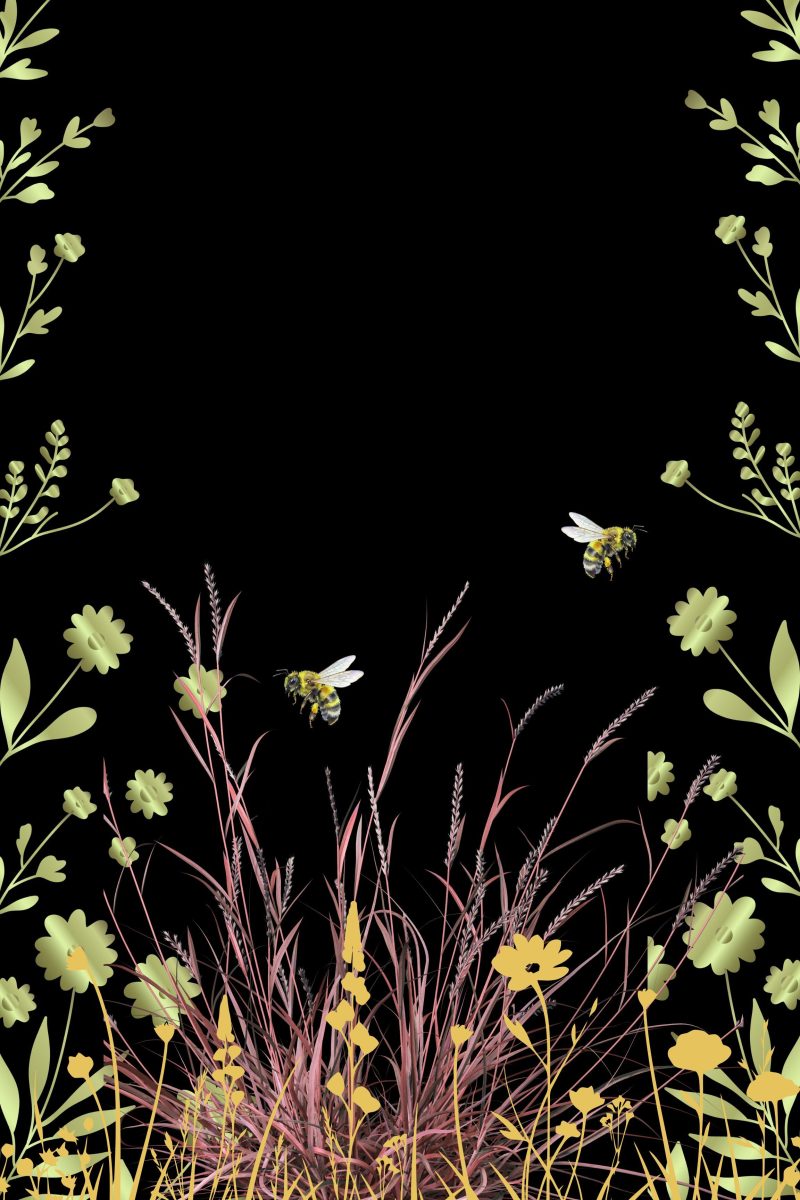 Wall Art - Wild Flowers and Busy Bees - Digital Download