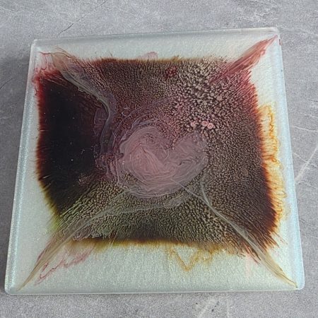 Aurora Burst Resin Coaster Set – Abstract Floral Explosion Coasters (Set of 4)