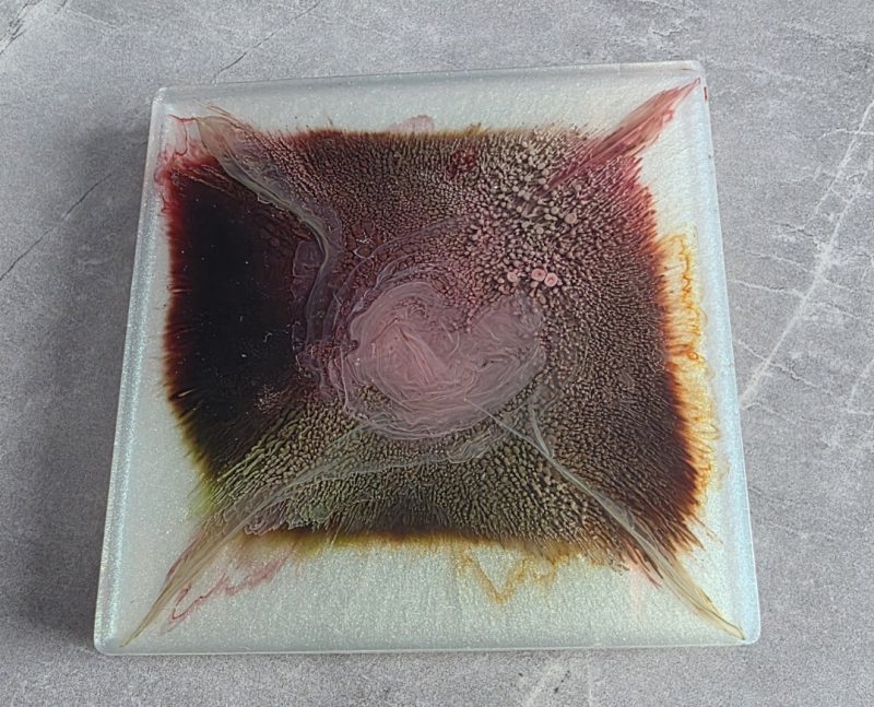 Aurora Burst Resin Coaster Set – Abstract Floral Explosion Coasters (Set of 4)