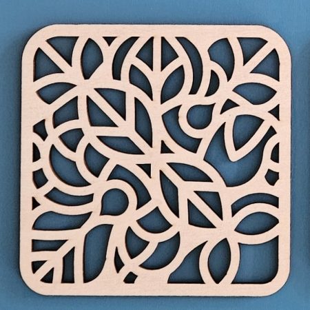 Set of 4 Mandala coasters Laser cut coasters set of 4 Mandala design lightweight coasters