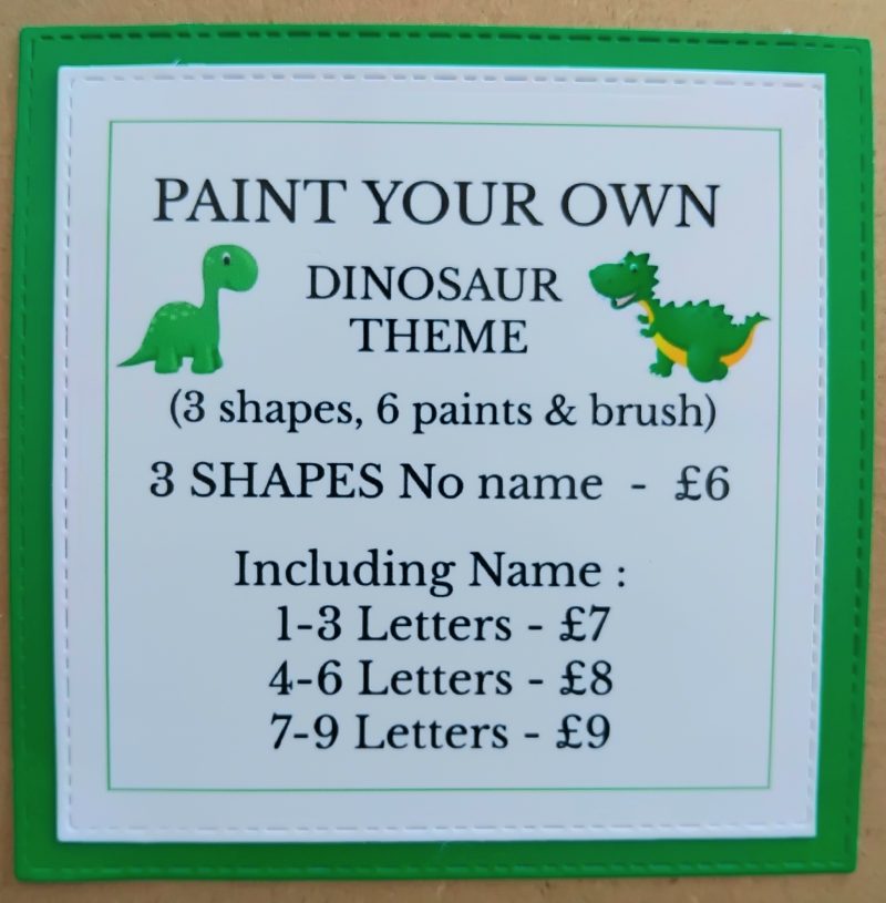 Paint your own Dinosaur Craft Activity, Dinosaur Gift, Kids Craft Activity, Kids Letterbox Gift 🦕