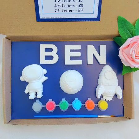 Paint your own Space Craft Activity, Space Gift, Kids Craft Activity, Kids Letterbox Gift 🚀