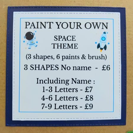 Paint your own Space Craft Activity, Space Gift, Kids Craft Activity, Kids Letterbox Gift 🚀