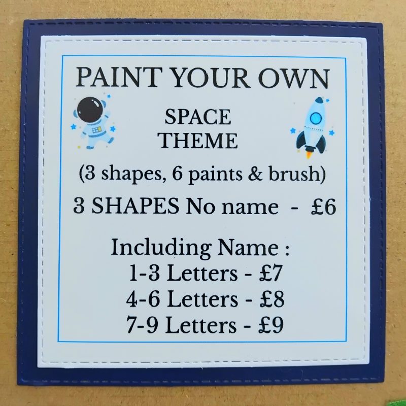 Paint your own Space Craft Activity, Space Gift, Kids Craft Activity, Kids Letterbox Gift 🚀