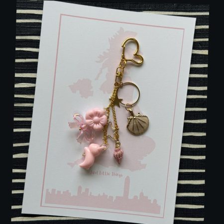 Beaded Phone Charm Keychain | Y2K Pastel Strap Bracelet