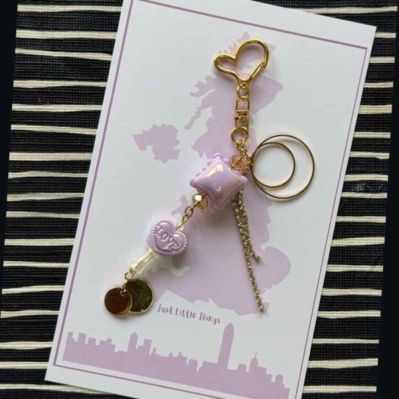 Beaded Phone Charm Keychain | Y2K Pastel Strap Bracelet