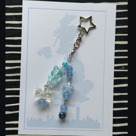 Beaded Phone Charm Keychain | Y2K Pastel Strap Bracelet