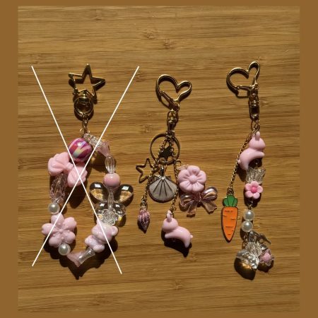 Beaded Phone Charm Keychain | Y2K Pastel Strap Bracelet