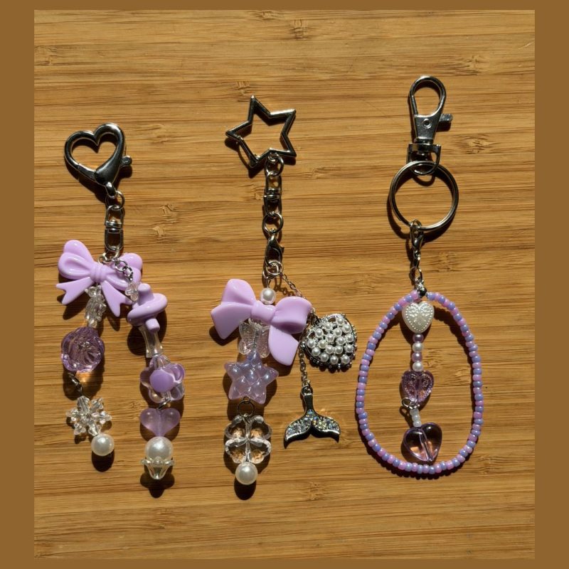 Beaded Phone Charm Keychain | Y2K Pastel Strap Bracelet