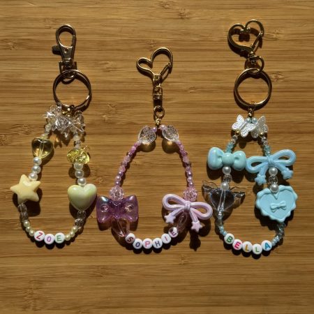 Personalised Beaded Name Phone Charm | Y2K Pastel Strap Bracelet