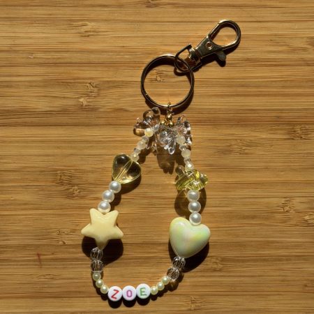 Personalised Beaded Name Phone Charm | Y2K Pastel Strap Bracelet
