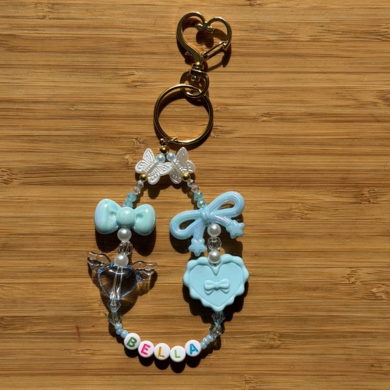Personalised Beaded Name Phone Charm | Y2K Pastel Strap Bracelet
