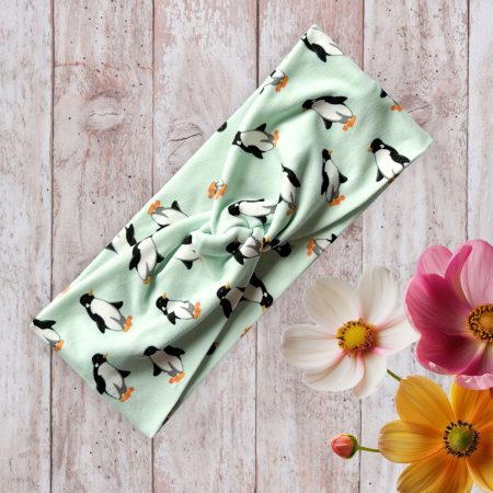 Penguins Twist Knot Headband
