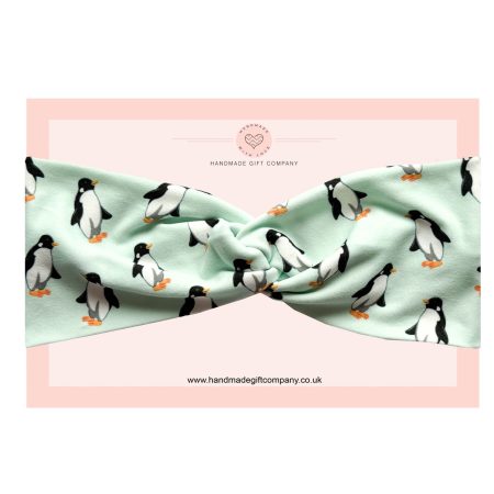 Penguins Twist Knot Headband