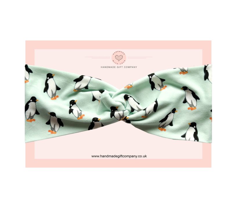 Penguins Twist Knot Headband
