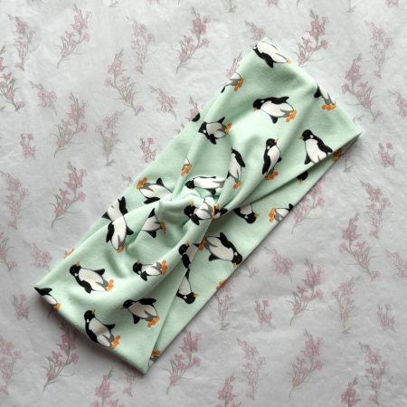 Penguins Twist Knot Headband