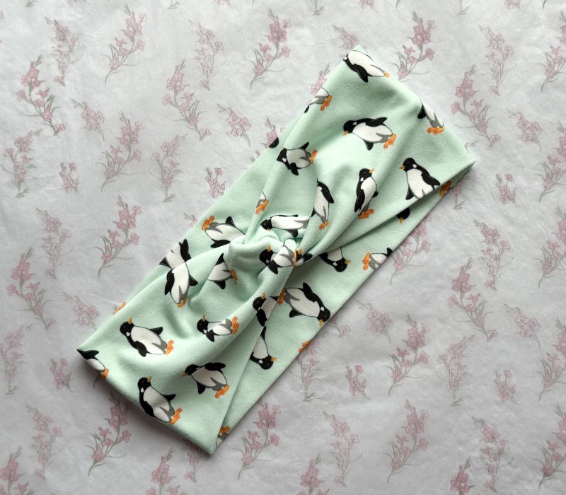 Penguins Twist Knot Headband
