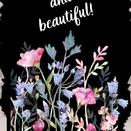 Wall Art- Wild Flowers with Quotes