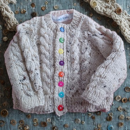 Cabled Cardigan for all children.