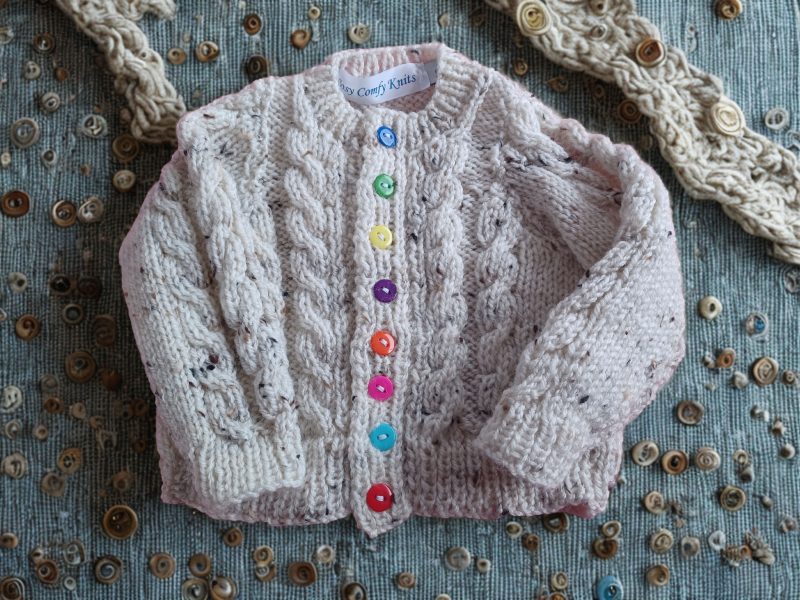 Cabled Cardigan for all children.