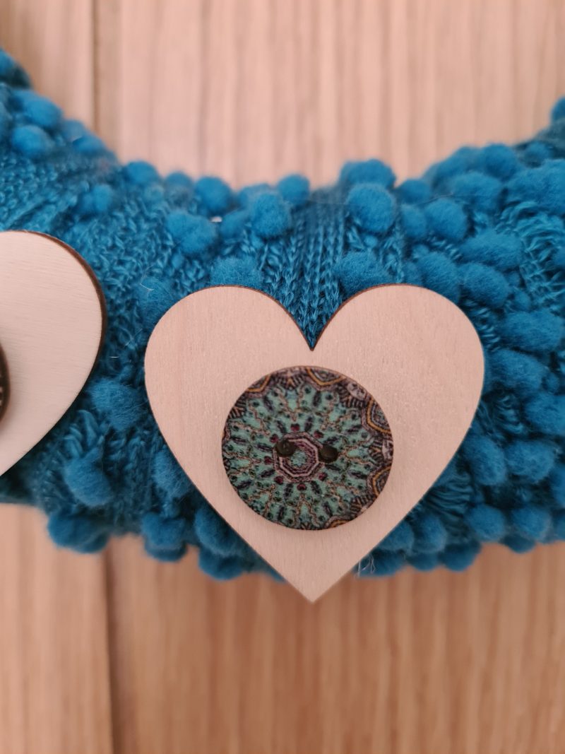 Bobbly yarn wrapped wreath