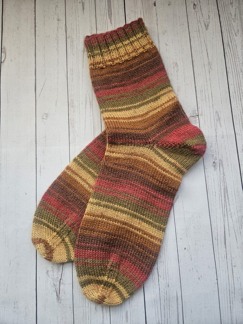 Handknitted socks. Ladies size 5