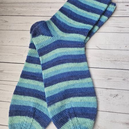 Handknitted socks. Ladies size 6.