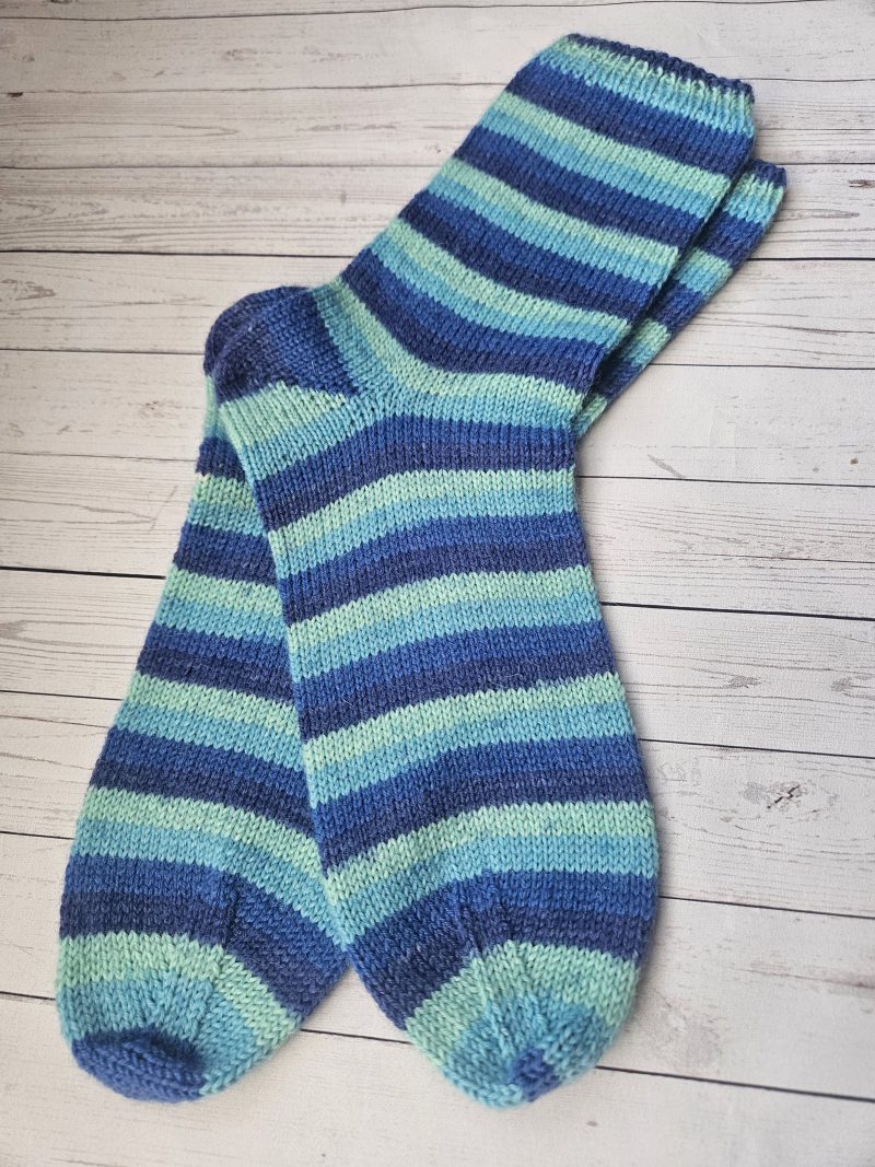 Handknitted socks. Ladies size 6.