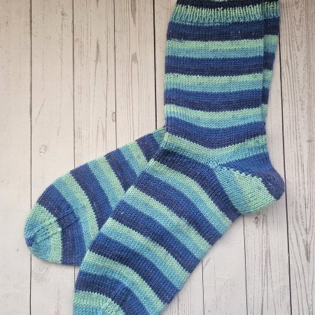 Handknitted socks. Ladies size 6.