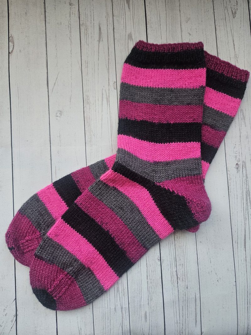 Handknitted socks. Ladies size 5.