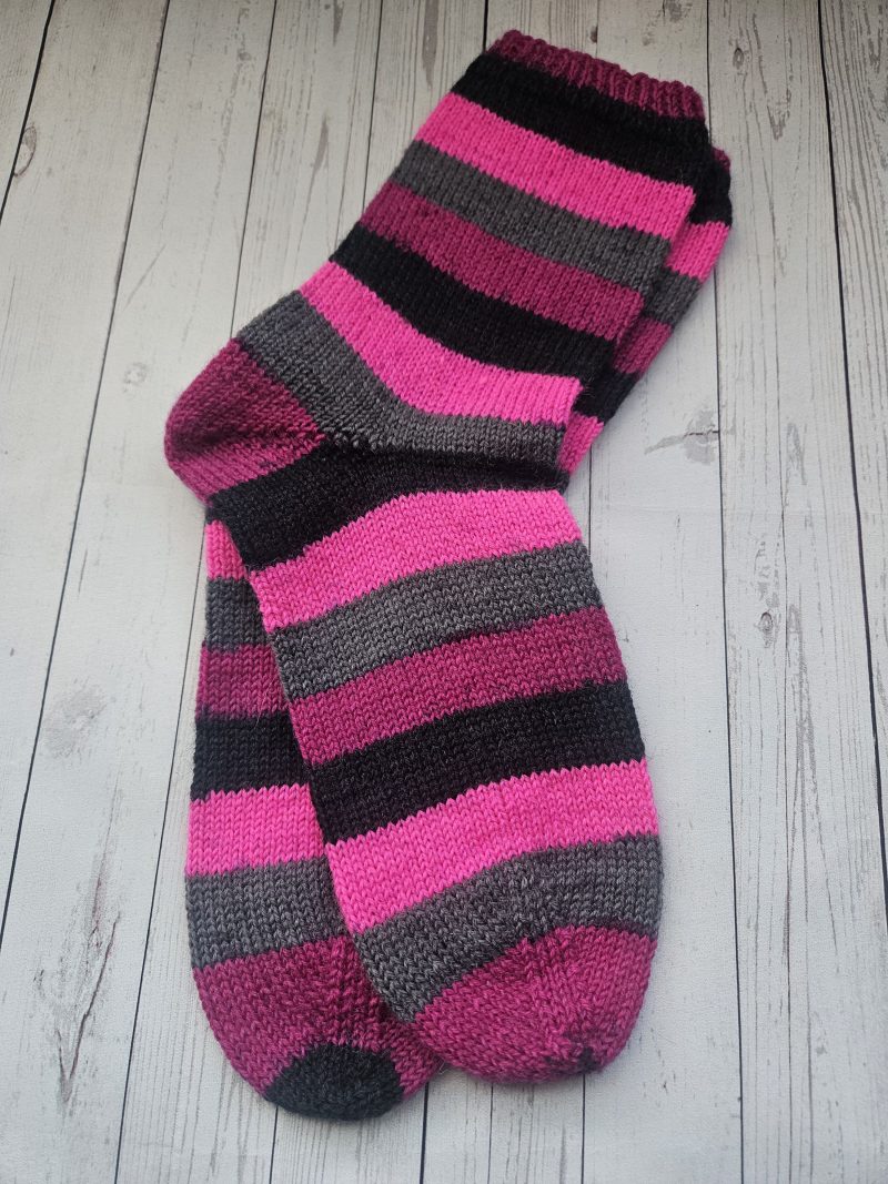 Handknitted socks. Ladies size 5.