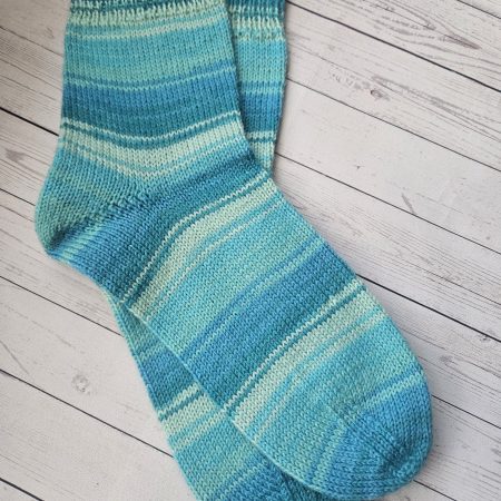 Handknitted socks. Ladies size 5.
