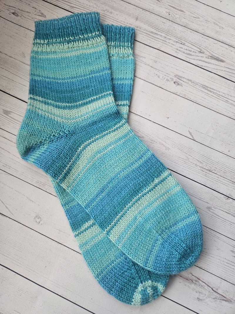 Handknitted socks. Ladies size 5.