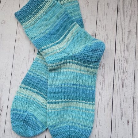 Handknitted socks. Ladies size 5.