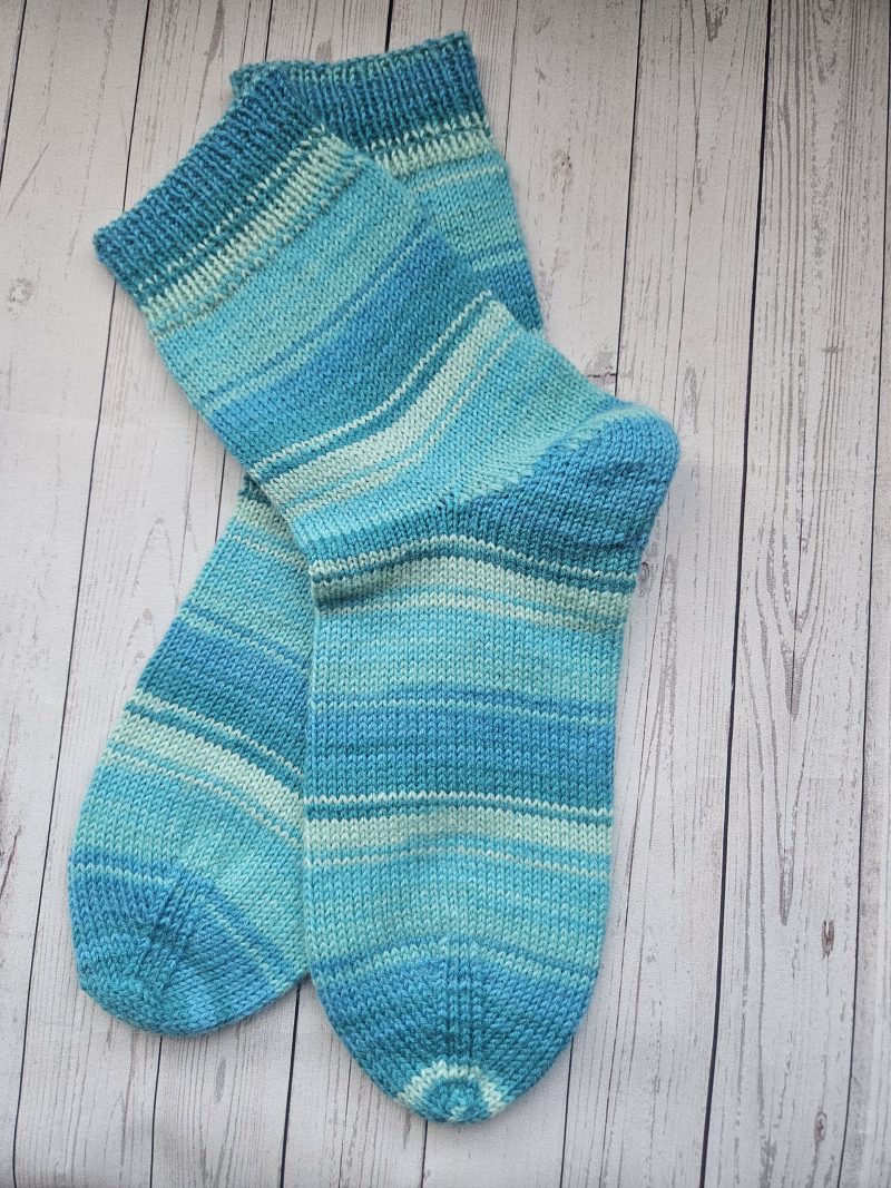Handknitted socks. Ladies size 5.