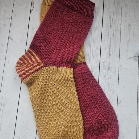 Handknitted socks. Ladies size 6.