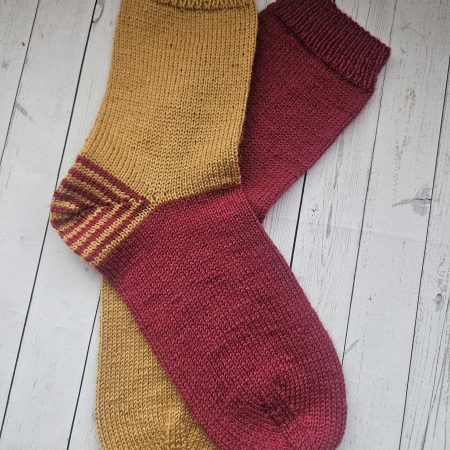 Handknitted socks. Ladies size 6.