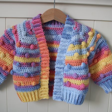 Crochet Bobble Cardigan without Buttons