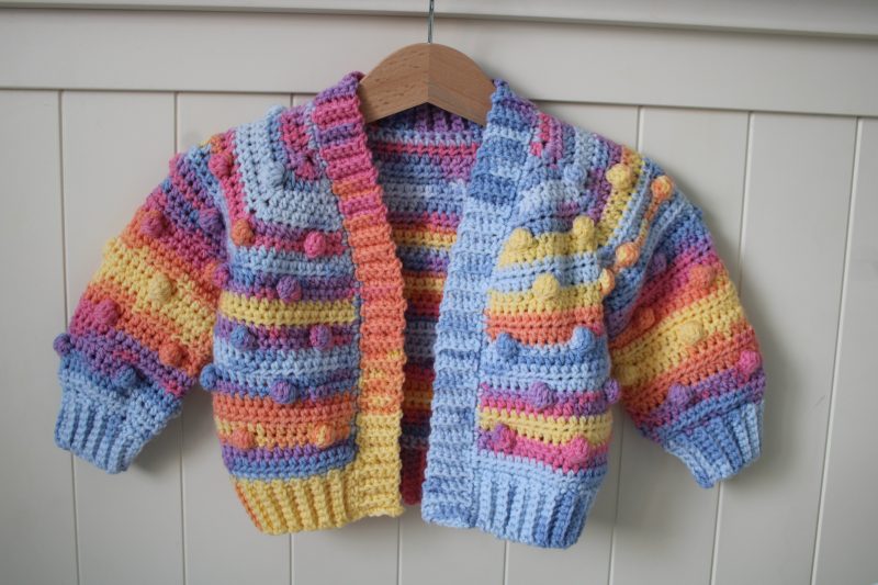 Crochet Bobble Cardigan without Buttons