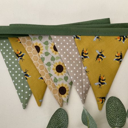 Fabric Bunting, Baby Shower, Nursery Decor, Birthday Garland