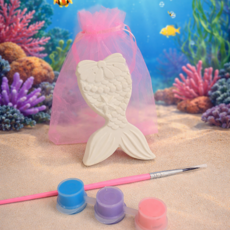 Paint Your Own Mermaid tail, Choice of 3 shapes, Mermaid Themed Party Bag Filler,Kids Party Activity 🎨 🖌 🧜‍♀️