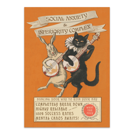 Social Anxiety Limited Edition Orange Art Print