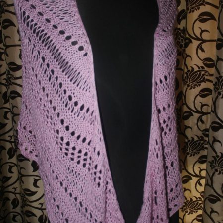 Handknitted summer shawl.
