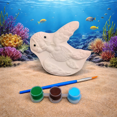Paint Your Own Sea Turtle shape, Ocean Themed Party Bag Filler,Kids Party Activity 🐢 🎨 🖌