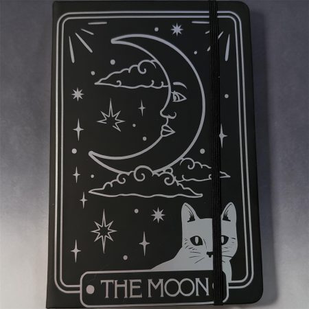 Tarot Style A5 Black Notepad
