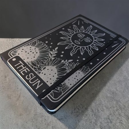 Tarot Style A5 Black Notepad