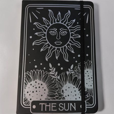 Tarot Style A5 Black Notepad