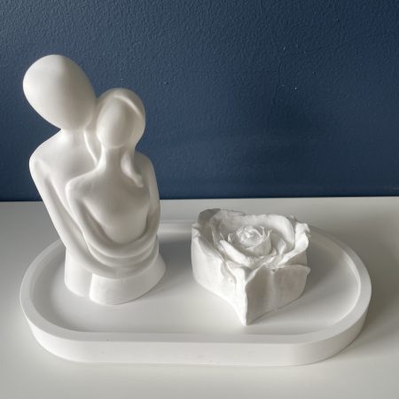 Modern minimalist design embracing couple set