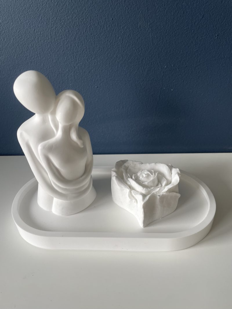 Modern minimalist design embracing couple set